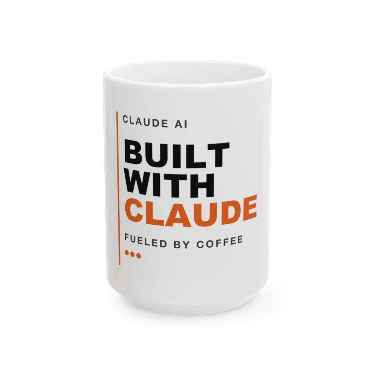 Built With Claude Orange Edition mug
